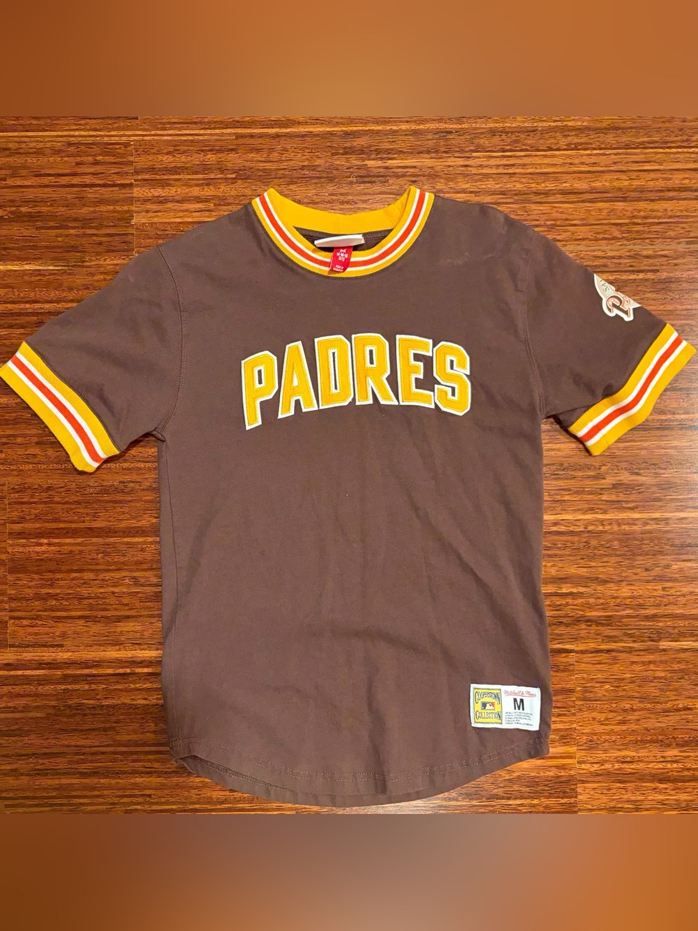 San Diego Padres Kids Mitchell & Ness Cooperstown Wild Pitch Jersey Shirt M